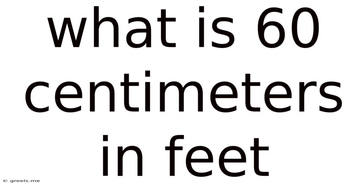 What Is 60 Centimeters In Feet