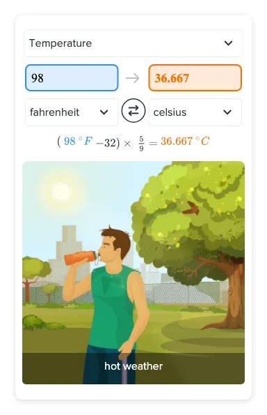 What Is 98 Fahrenheit In Celsius