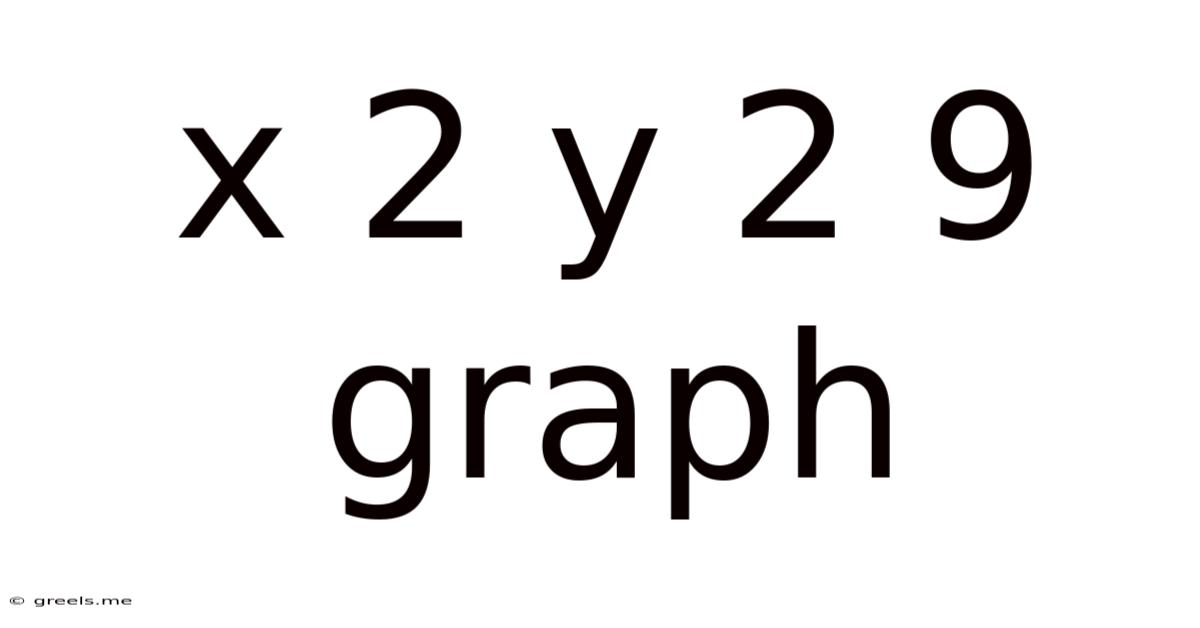 X 2 Y 2 9 Graph