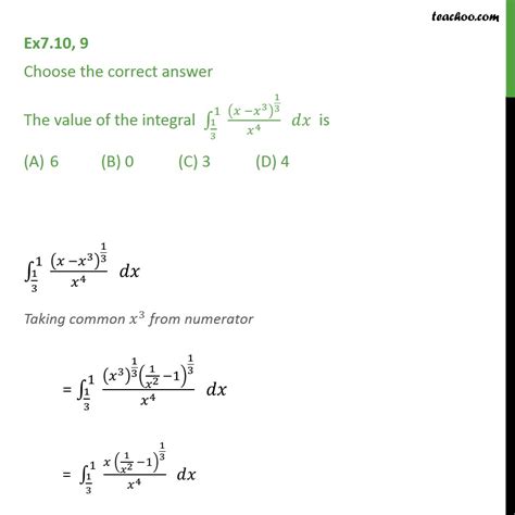 X 3 X 3 1 Integral